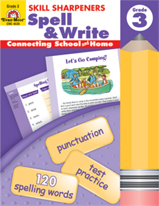 Skill Sharpeners: Spell & Write, Grade 3 - Activity Book