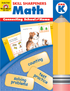 Skill Sharpeners: Math, Grade PreK - Activity Book