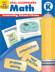 Skill Sharpeners: Math, Grade K - Activity Book