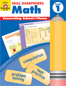 Skill Sharpeners: Math, Grade 1 - Activity Book