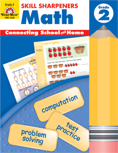 Skill Sharpeners: Math, Grade 2 - Activity Book