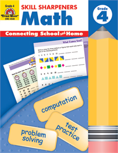 Skill Sharpeners: Math, Grade 4 - Activity Book