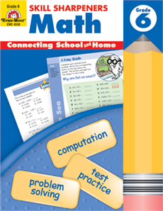 Skill Sharpeners: Math, Grade 6 - Activity Book