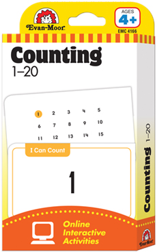Learning Line: Counting 1-20, Grade PreK+ (Age 4+) - Flashcards