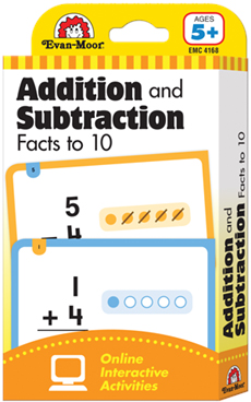 Learning Line: Addition and Subtraction Facts to 10, Grade 1+ (Age 5+) - Flashcards