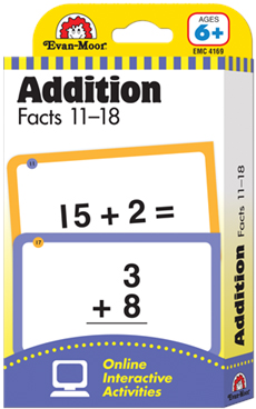 Learning Line: Addition Facts 11-18, Grade 1+ (Age 6+) - Flashcards