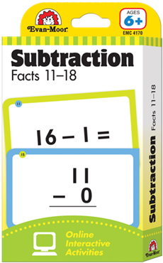 Learning Line: Subtraction Facts 11-18, Grades 1+ (Ages 6+) - Flashcards