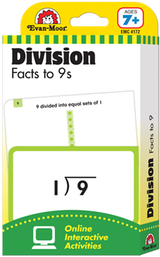 Learning Line: Division Facts to 9s, Grades 2+ (Ages 7+) - Flashcards