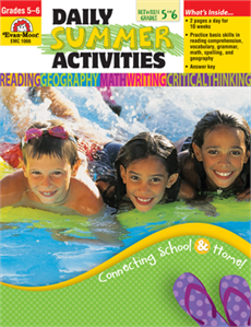 Daily Summer Activities: Moving from 5th to 6th Grade, Grades 5-6 - Activity Book