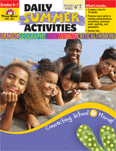 Daily Summer Activities: Moving from 6th to 7th Grade, Grades 6-7 - Activity Book