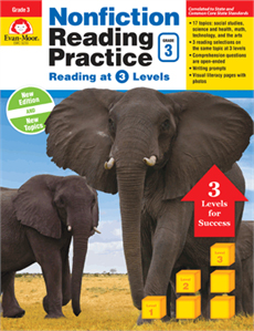 Nonfiction Reading Practice, Grade 3 - Print