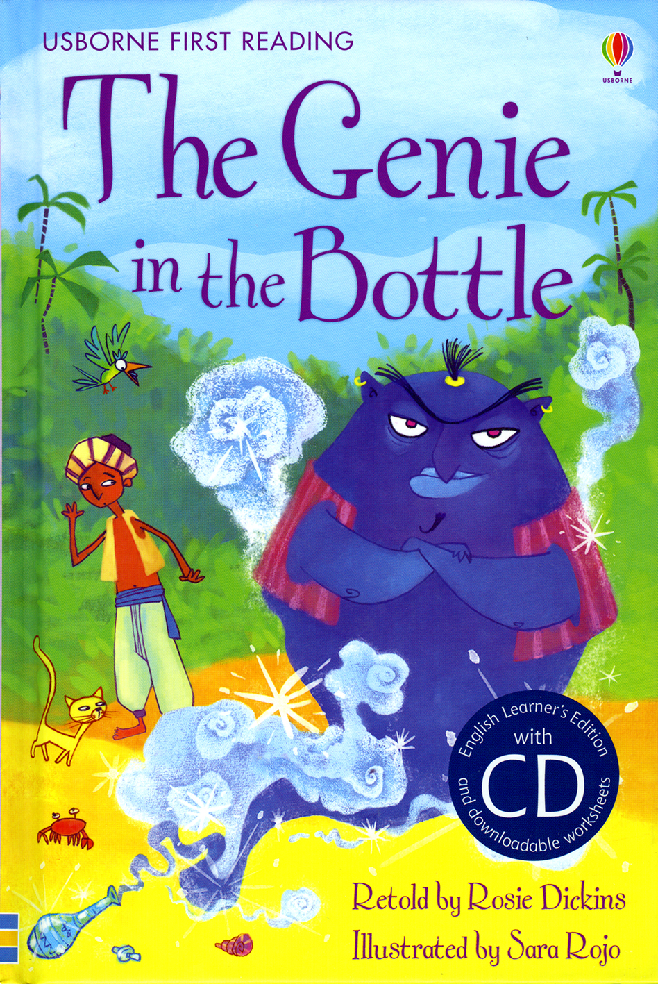The genie in the bottle (Series: Usborne First Reading - English Learner's edition with CD)