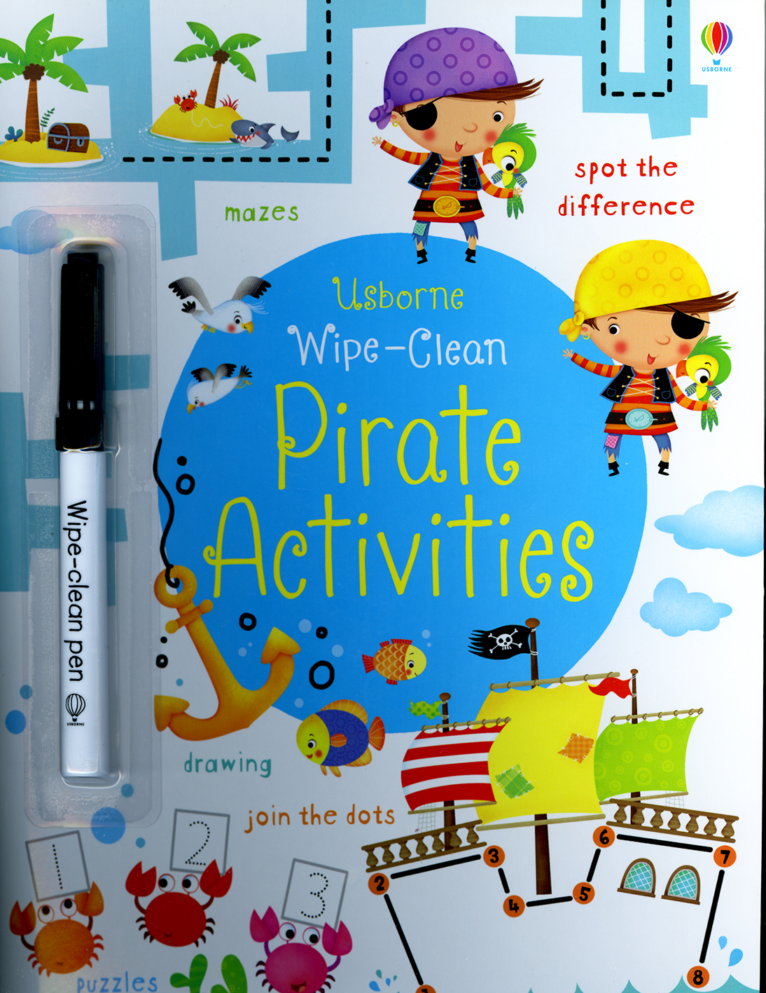 Pirate Activities (Series: Usborne Wipe-Clean)